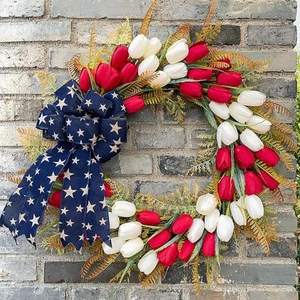 American Independence Day Wreath 4 e de 7 Garland Simulation artificielle - Foto 1 di 7