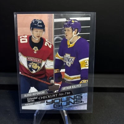 Alexis Heponiemi And Arthur Kaliyev Young Guns Checklist 701-730 20-21 Extended  - Image 1 of 2