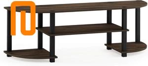 Turn-S-Tube Wide TV Entertainment Center, Columbia Walnut/Black - Picture 1 of 12