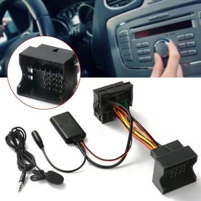 Radio BLUETOOTH AUX IN ADAPTER For Ford Fiesta Mondeo MK3 Focus MK2 Fusion C-Max - Imagem 1 de 4