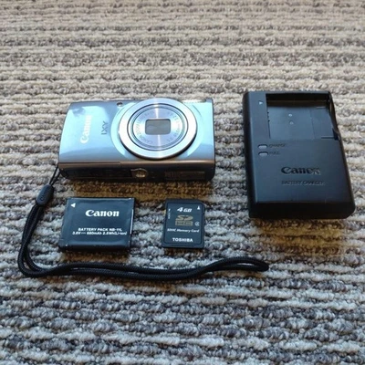Canon IXY 160 fotocamera digitale compatta argento testata con... - Immagine 1 di 4