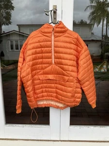 Kathmandu Jacket Heli Down Orange UNWORN Travel Camping Jacket Size 18 - Picture 1 of 12