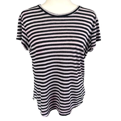 Camiseta Top Marco Lino Rayas XS Y2k Grande Grunge Indie Skater Foto 1 de 4