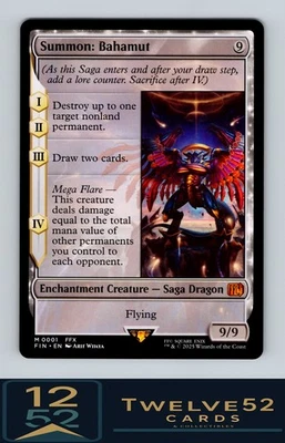 MTG - FINAL FANTASY - #1 Summon: Bahamut Mythic Near Mint or Better - Image 1 of 2