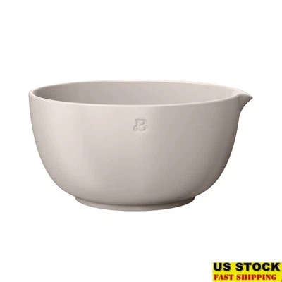 3Qt Stoneware Batter Bowl W/ Spout Durable Mixing Pouring Tool Kitchen Essential - Image 1 of 4