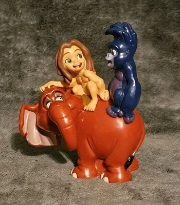 Burroughs & Disney Tarzan Elephant Tantor Gorilla Terk 4" Figure  - Image 1 of 4