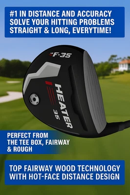 #1 DISTANCE ACCURACY POWER CONTROL CUSTOM LONG FAIRWAY WOOD GOLF CLUBS 3 5 7 9 - Image 1 of 4