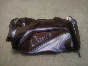 Girls Ladies Medium Ballet Tap Dance Gym Bag blue Black By Katz Dancewear - Picture 1 of 5