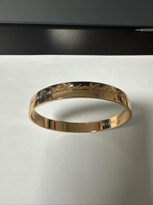 Pulsera Kate Spade There's Strength in Numbers NUEVA CON ETIQUETAS Mano en Mano ORO ROSA Foto 1 de 4