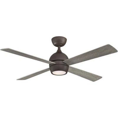 Fanimation Fans FP7652GR Kwad 52 Indoor Ceiling Fan Matte Greige - Image 1 of 2