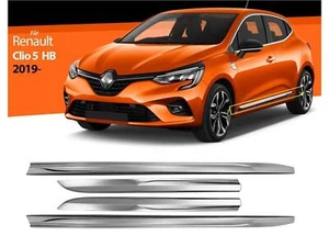 Türleisten Edelstahl Zierleisten Türschutz für Renault Clio V 5 HB ab 2019 4 tlg - Bild 1 von 4