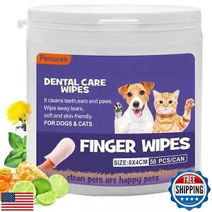 HONGYEE Disposable Pet Cleaning Finger Wipes, Easy Cleaning for Dog/Cat/Rabbi - Picture 1 of 5