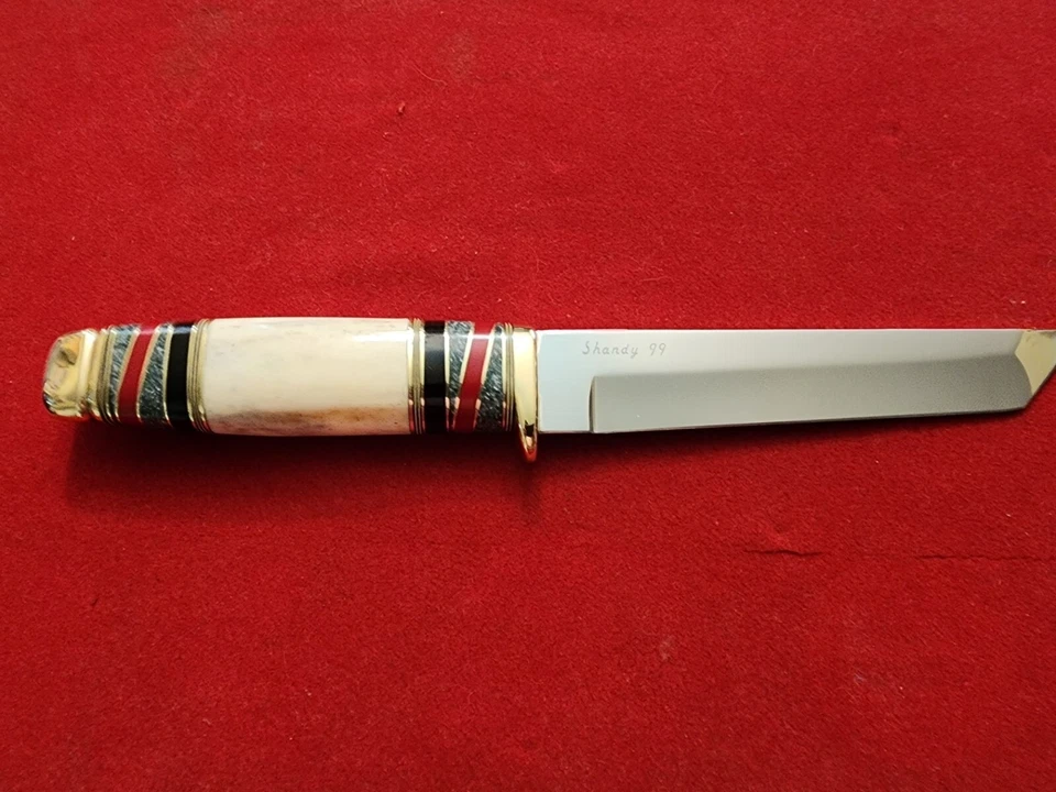 Handmade Shandy99 Knife, Hunting Knife, Custom handmade Knife, Bone Handel - Image 1 of 4