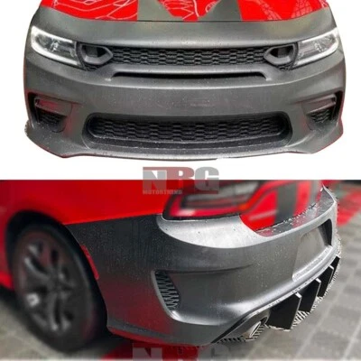 for 2015-2023 Dodge Charger 21+SRT style Front bumper + Rear bumper body kit - Image 1 of 4