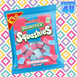 Full Box of 12 Bags (131g ) Drumstick Squashies Bubblegum Share Bags Only £13.99 - Picture 1 of 2