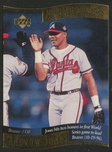 1997 COLLECTOR'S CHOICE MEMORABLE MOMENTS ANDRUW JONES #1