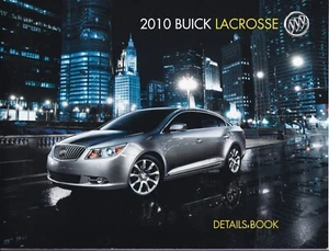 2010 Buick Lacrosse Details Book Sales Brochure - Picture 1 of 1