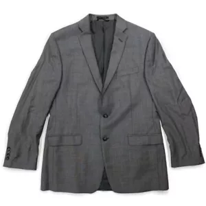Chaqueta Blazer Calvin Klein Lord & Taylor para Hombre 44L Calce Ajustado Gris 100% Lana Canadá - Imagen 1 de 16