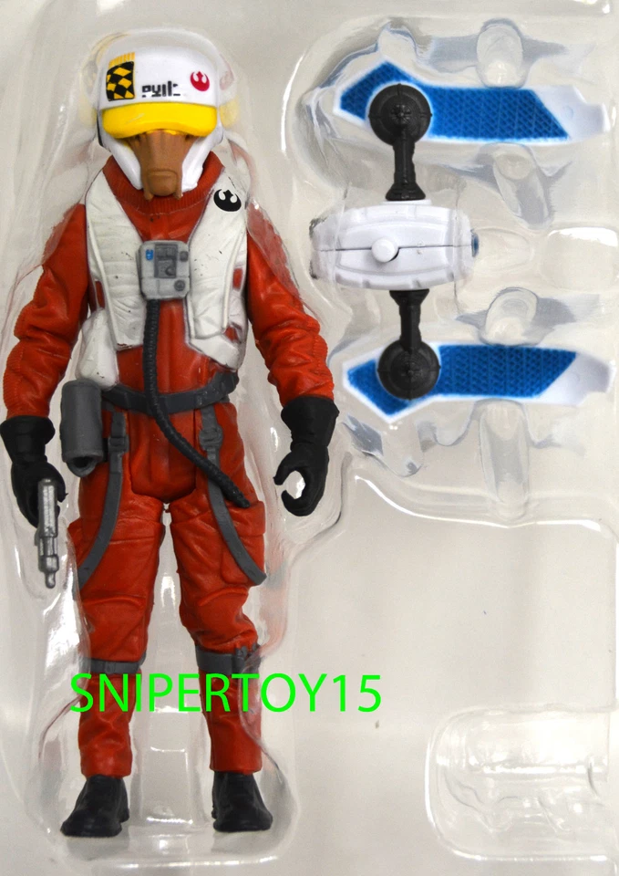 Loose Xwing Pilot Asty Star Wars 3 3/4" The Force Awakens Figure Snow Desert - Image 1 of 1