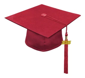 Child Red Cap & Tassel - Preschool & Kindergarten Graduation - Picture 1 of 2