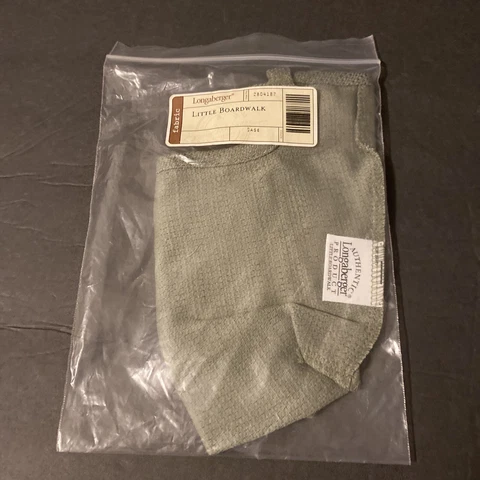 Longaberger LITTLE BOARDWALK SAGE Liner Cover
