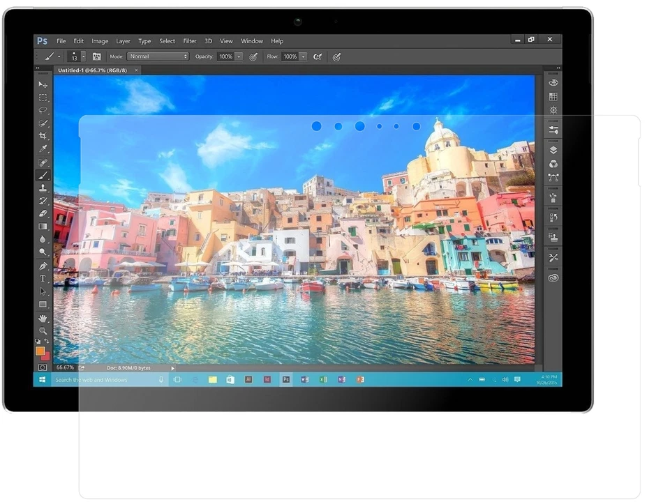 2x Pellicola per Microsoft Surface Pro 4 Protettiva Protezione opaco Vetro - Immagine 1 di 4