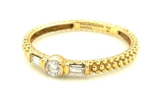 MAUBOUSSIN - Love I T'Aime - Solitaire Ring Gold And Diamonds - 1,80 G - Picture 1 of 5