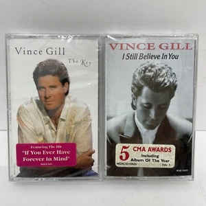 Vince Gill - I Still Believe In You & The Key Cassette Tape Lot New Sealed - Picture 1 of 3
