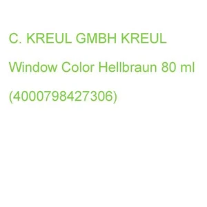 KREUL Window Color hellbraun 80ml Flasche (4000798427306) - Bild 1 von 2