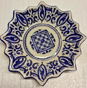 Plato Marroquí Hecho a Mano Plato Colgante de Pared Entrega Gratuita W24.5xH4cm Idea de Regalo - Imagen 1 de 1
