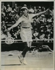 1939 Press Photo Tennis player Alice Marble in Wimbledon quarterfinals match
