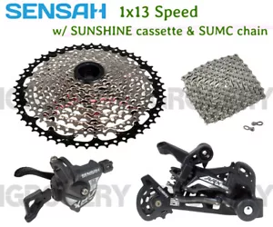 SENSAH ARX 4PCS Groupset 1x13 speed w/ Sunshine 50T Cassette & SUMC SX13 Chain - Picture 1 of 1