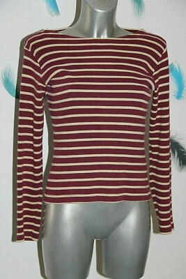 Pretty Girl's Striped Sweater PETIT BATEAU Size 14 Years Perfect Condition - Image 1 of 4