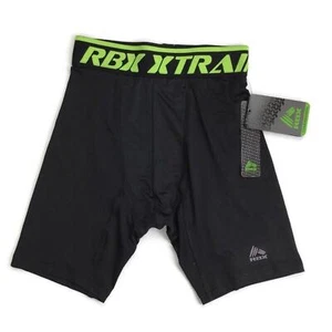 RBX Xtrain Men NEW Compression Activewear Boxer Brief Black Lime Green X-Dry PRO - Picture 1 of 3
