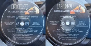 JERMAINE JACKSON PIA ZADORA WHEN THE RAIN BEGINS TO FALL (SPANISH SUNG) 1984 ARG - Picture 1 of 11
