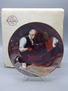 Knowles "Grandpa's Gift" Norman Rockwell Golden Moments Collectors Plate New - Picture 1 of 4