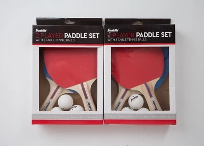 Franklin Ping Pong Paddles 2 Jugadores Juegos de Pádel Lote de 2 Juego de Tenis de Mesa  Foto 1 de 3