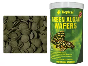 Green ALGAE WAFERS Fish Food with SPIRULINA Pleco CORY CATFISH Aquarium - Picture 1 of 5