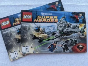 LEGO DC comics super Heroes 76003 Superman manual Instruction Book - Picture 1 of 1