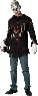 Cadáver Payaso Zombi Payaso Ghoul Miedo Disfraz Elegante Halloween Niño Disfraz Foto 1 de 2