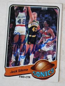 Seattle Supersonics Star Jack Sikma autographed 1979-80 Topps Basketball Card -- - Picture 1 of 1