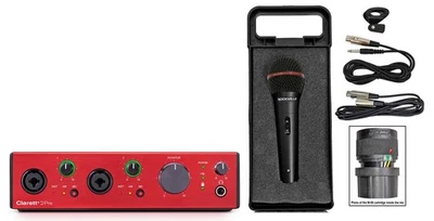 Focusrite Clarett+ 2Pre USB-C Audio Recording Interface JFET/ADAT+Dynamic Mic - Image 1 of 4