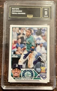 2023 TOPPS # 330 JULIO RODRIGUEZ RC GMA 9 MINT SEATTLE MARINERS - Picture 1 of 2