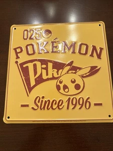 Pokemon Pikachu Metal Sign Vintage Style - Picture 1 of 5