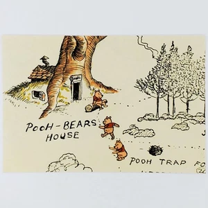 Winnie Puuh Postkarte Pooh Bärenhaus Disney Milne Sheperd Kartenauflösung - Bild 1 von 2