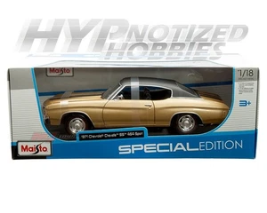 Chevrolet Chevelle SS 454 1971 Maisto 1:18 Sport Die-cast Gold 31890 - Imagen 1 de 1