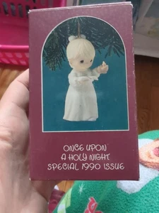 1990 Precious Moments "Once Upon A Holy Night" Ornament - Picture 1 of 1