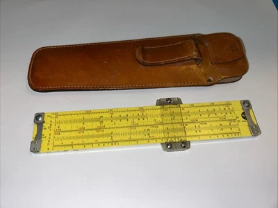 Pickett & Eckel Pocket Slide Rule Model N600 ES Original Leather Case 1962 — 第 1/4 张图片