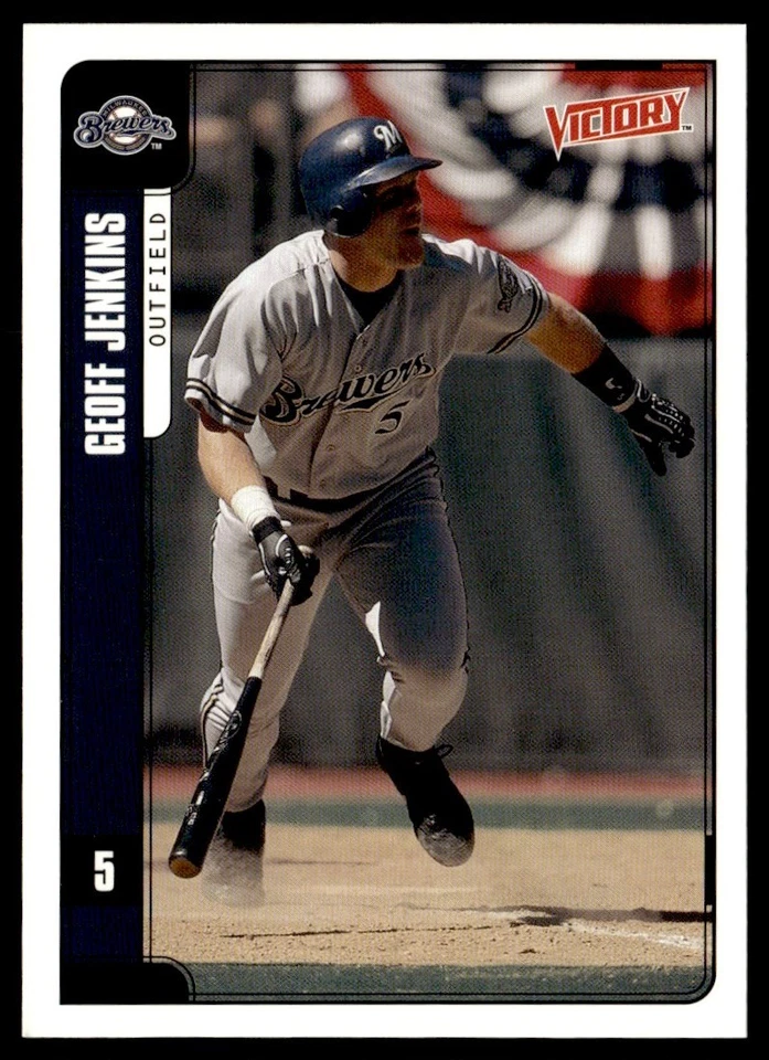 2001 Upper Deck Victory Geoff Jenkins Milwaukee Brewers #302 - Image 1 of 2