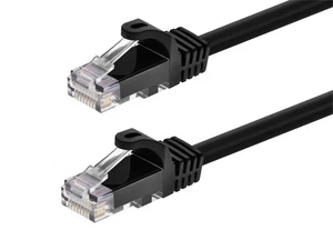Monoprice Cat6 Ethernet Patch Cable - 0.5ft - Black (12-Pack) 550MHz, UTP, 24AWG - Picture 1 of 6